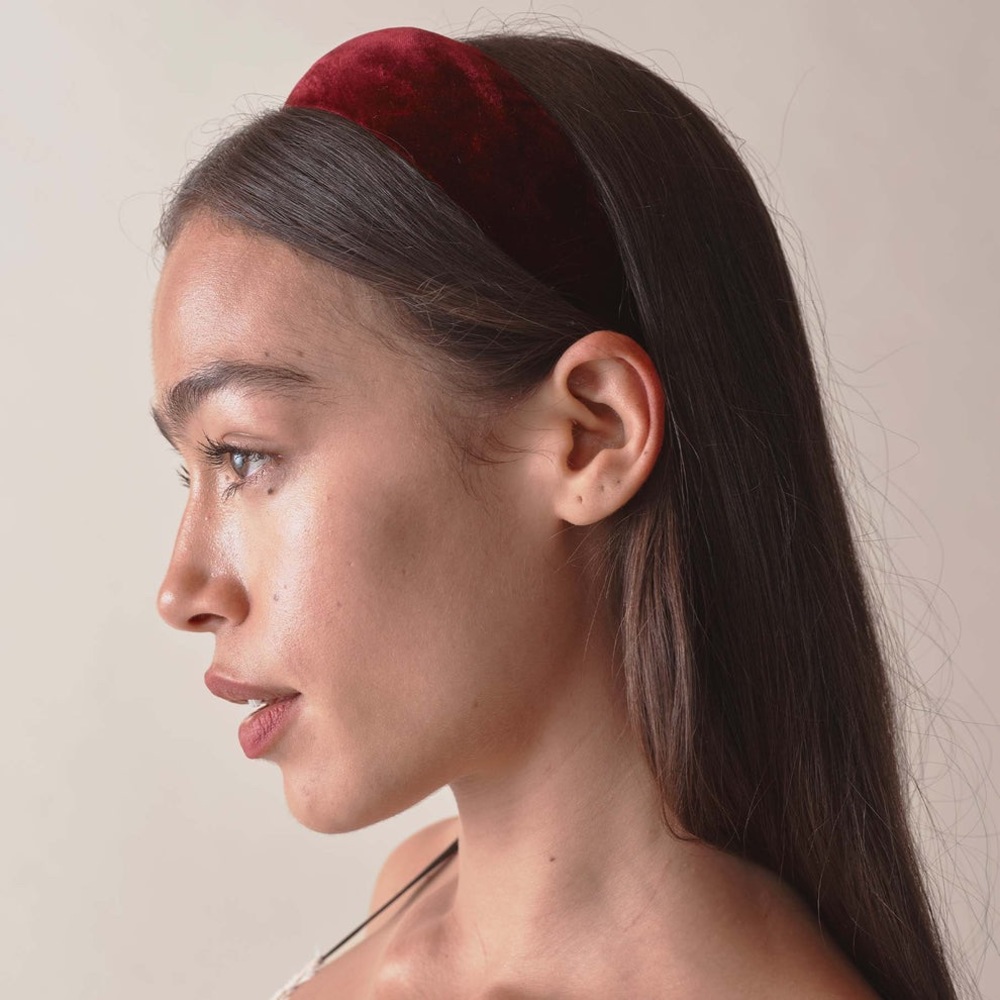 NWT DÔEN Sestri Headband in Vino Rosso